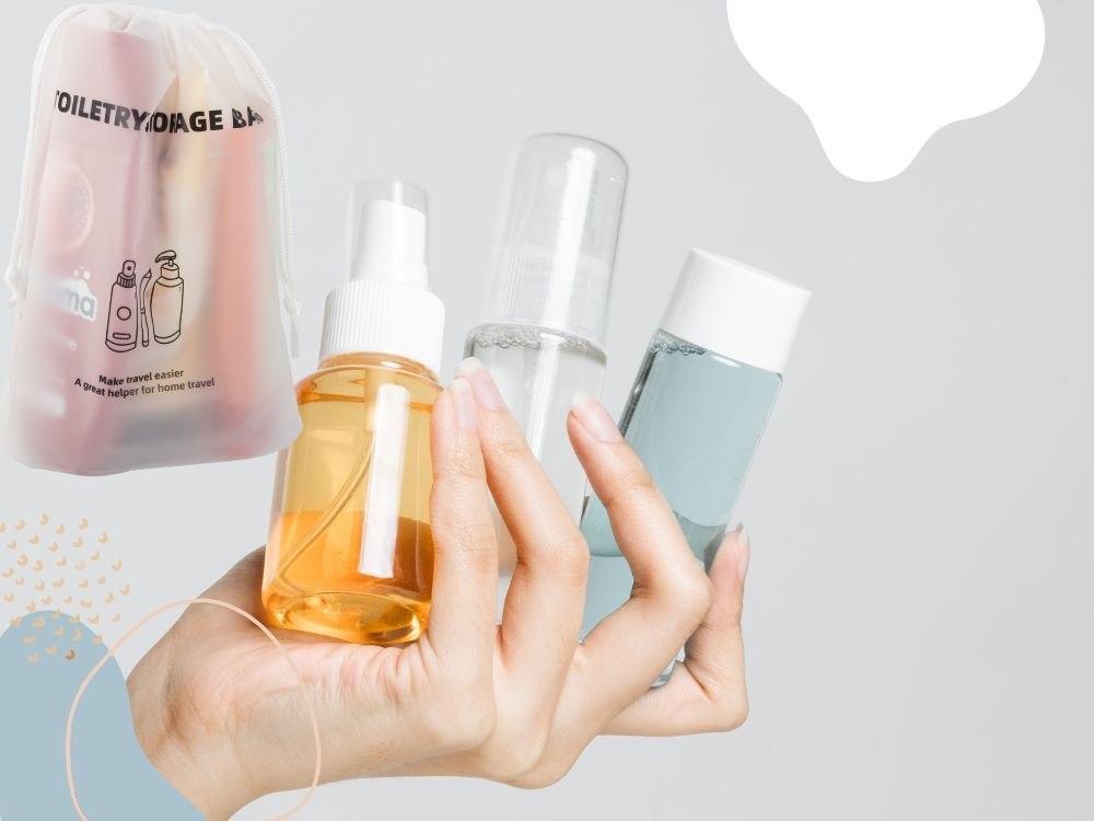 KOSMETYCZKA TORBA PODRÓŻNA NA PRZYBORY TOALETOWE ORGANIZER DO SAMOLOTU